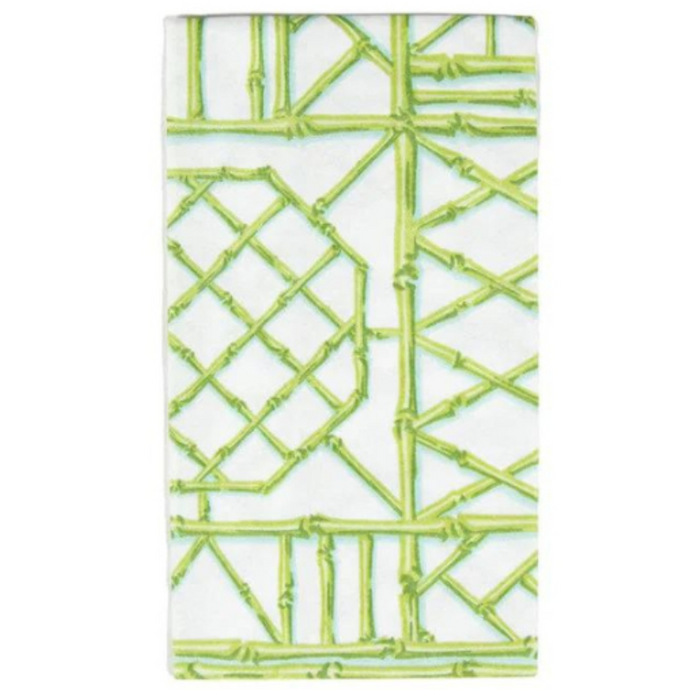 Bamboo Moss Green Guest Towels - Becket Hitch
