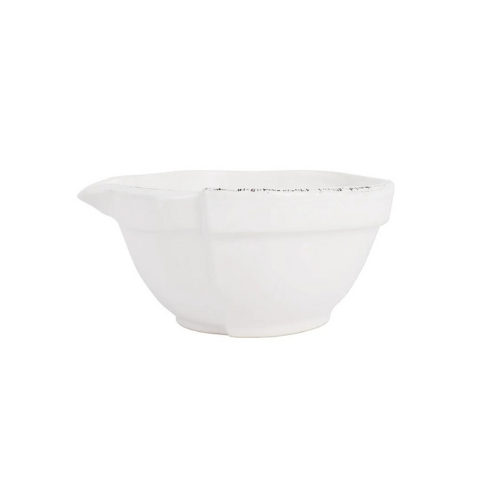 Lastra White Small Mixing Bowl - Becket Hitch