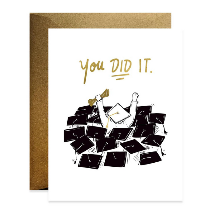 You Did It Graduation Card - Becket Hitch