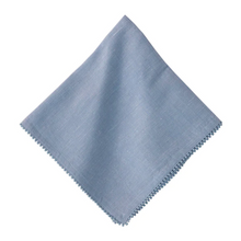 Load image into Gallery viewer, Berry Trim Chambray Napkin - Becket Hitch
