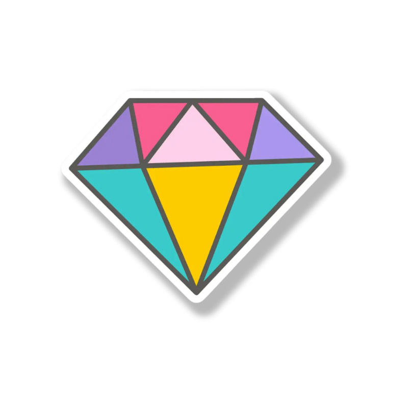 Colorful Diamond Sticker
