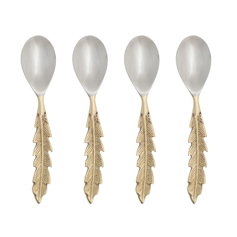 Plume Gold Spoons Set - Becket Hitch