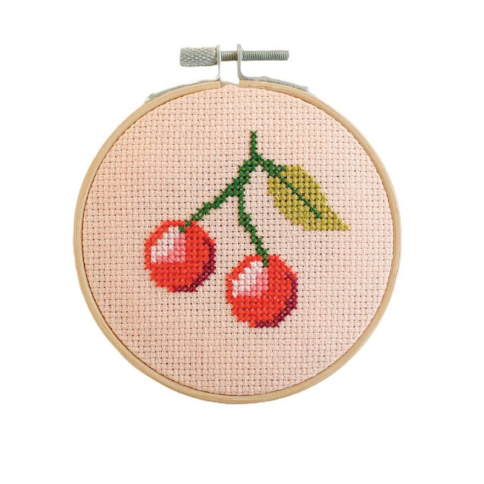 Cherry Cross Stitch Kit - becket Hitch