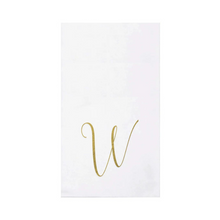 Load image into Gallery viewer, Gold Monogram Guest Towels

