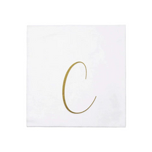 Load image into Gallery viewer, Gold Monogram Cocktail Napkins
