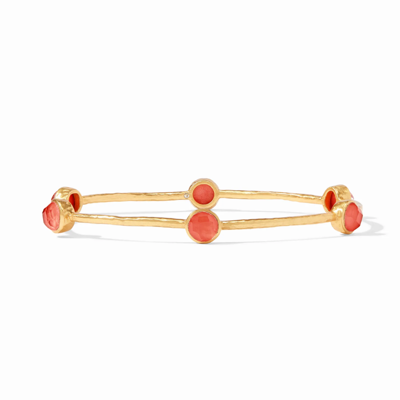 Milano Luxe Bangle in Iridescent Coral