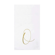 Load image into Gallery viewer, Gold Monogram Guest Towels
