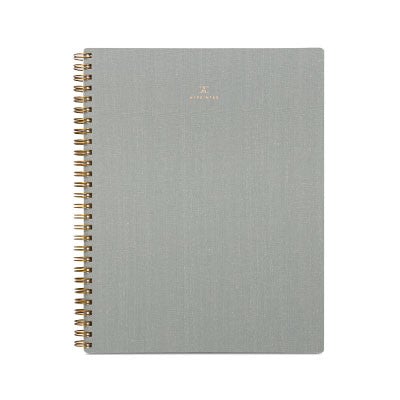 Dove Gray Grid Notebook