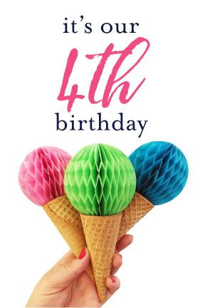 it's our 4th birthday!!!