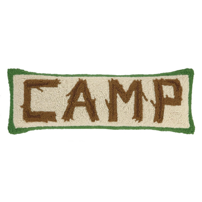 Camp Needlepoint Pillow - Becket Hitch