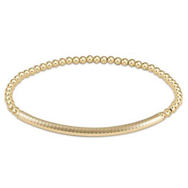 Bliss Bar Gold 3mm Bead Bracelet