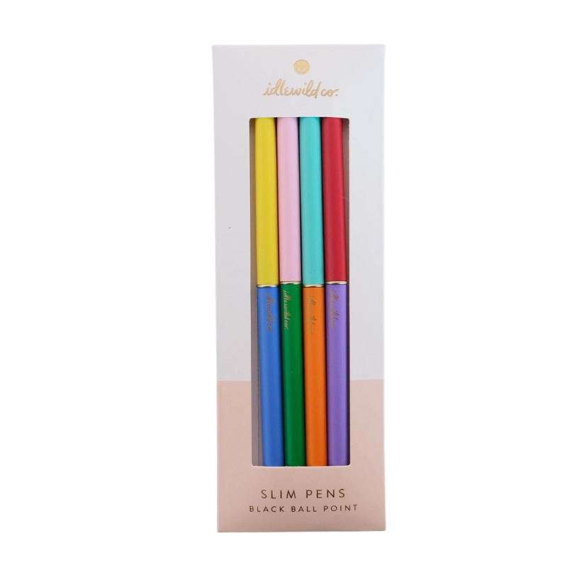 Rainbow Duo Tone Slim Pen Set-Becket Hitch