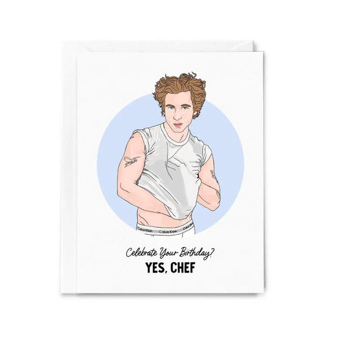 Yes Chef Birthday Card - Becket Hitch