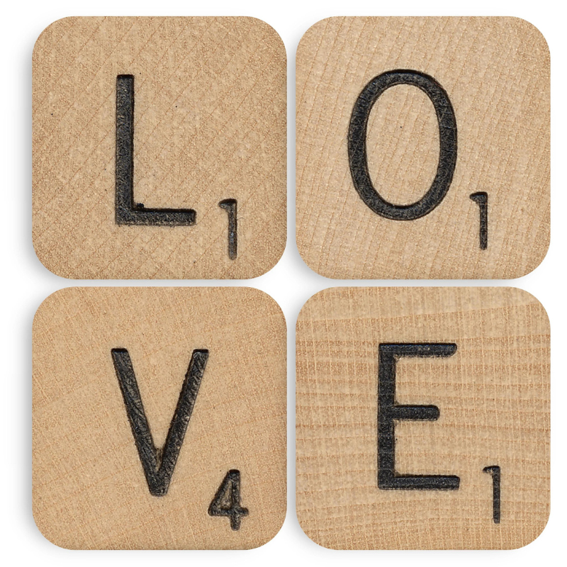 Love Scrabble Tiles