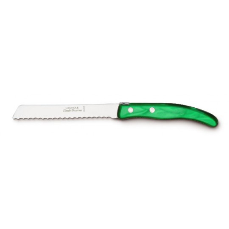 Green Grass Serrated Knife