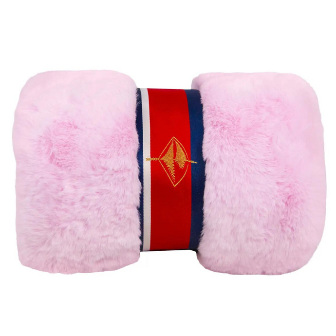 Pink Faux Fur Baby Blanket - becket hitch'