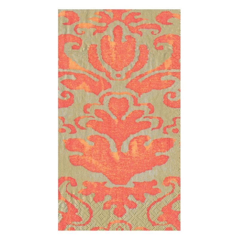 Coral Palazzo Guest Towels-Becket Hitch