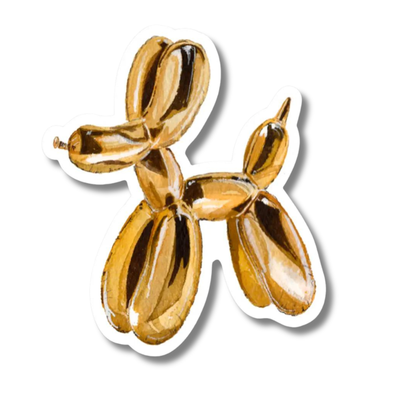 Balloon Dog Sticker-Becket Hitch