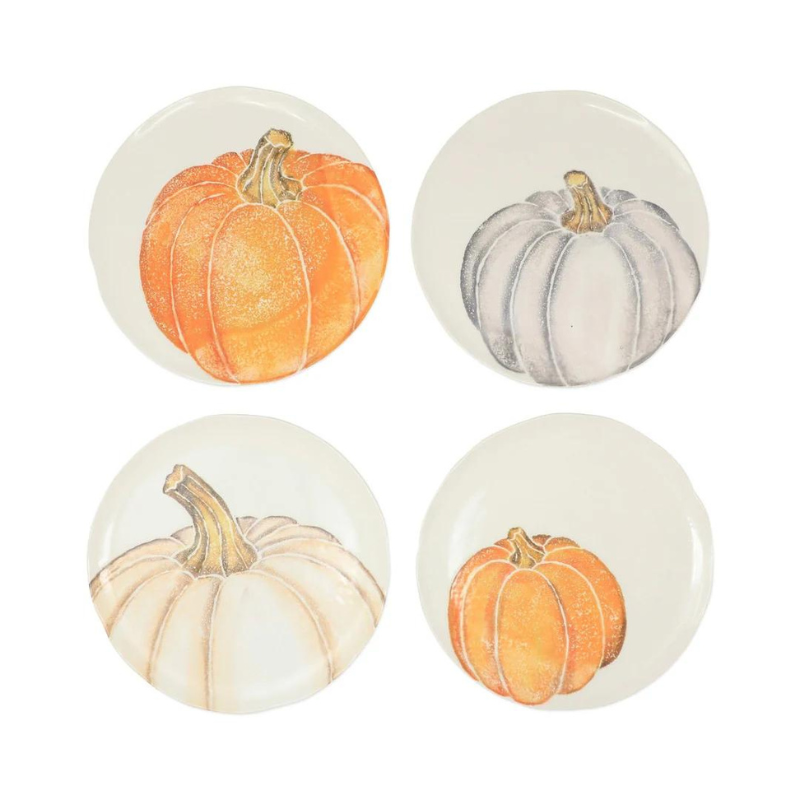 Pumpkins Salad Plates-Becket Hitch