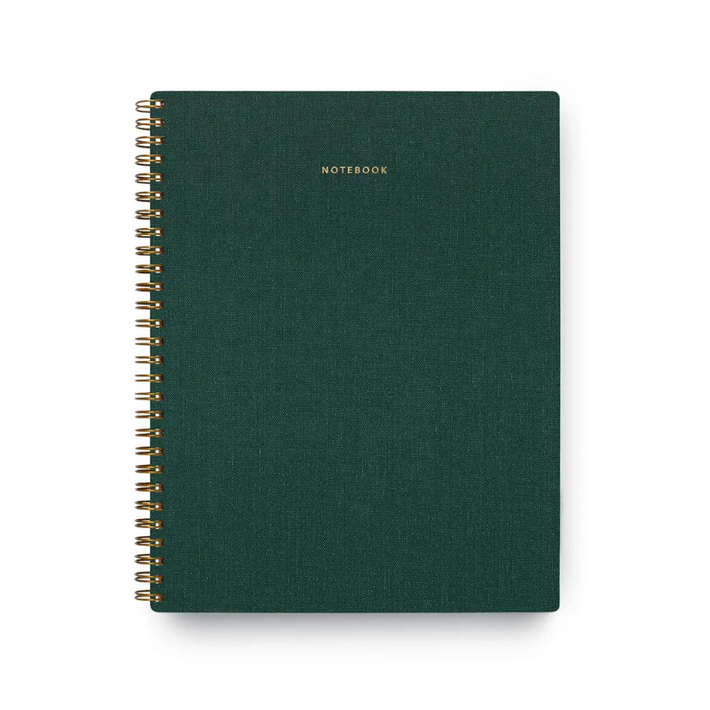 Hunter Green Three-Subject Notebook