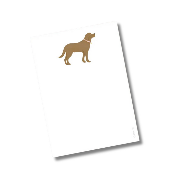 Chocolate Pup Dog Days Notepad - Becket Hitch