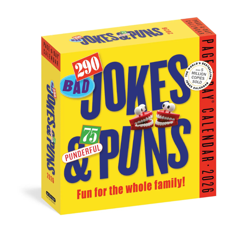290 Bad Jokes & 75 Punderful Puns Page-A-Day® Calendar 2026
