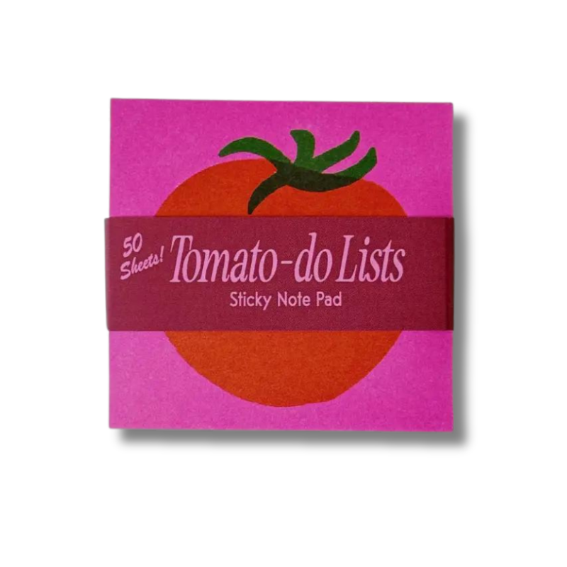 Tomato Sticky Notes-Becket Hitch