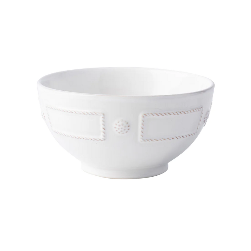 Berry & Thread French Panel Whitewash Cereal/Ice Cream Bowl