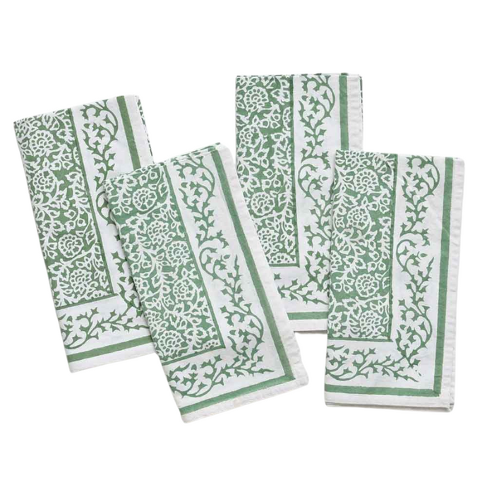 Tapestry Green Napkin - Becket Hitch