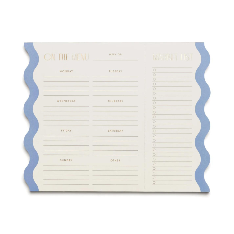 Wavy Meal Planner Notepad-Becket Hitch