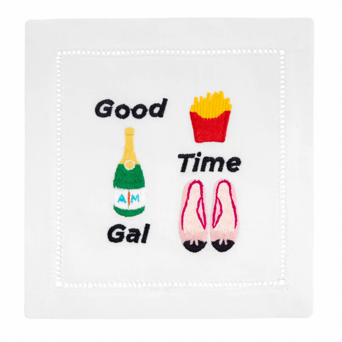 Good Time Gal Cocktail Napkins - becket hitch