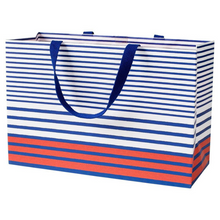 Load image into Gallery viewer, Breton Stripe Gift Bag Large - Becket Hitch
