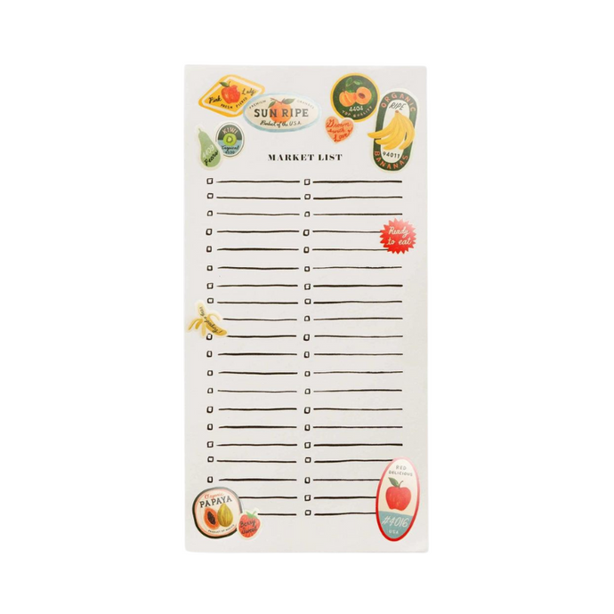 Fruit Stickers Market Pad - Becket Hitch
