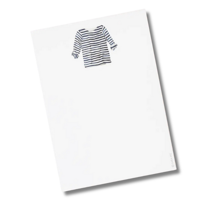 Striped Shirt Notepad - Becket Hitch