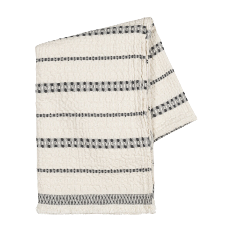 Charcoal Lisbon Throw