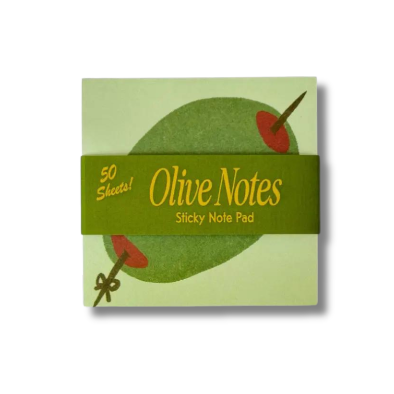 Olive Sticky Notes-Becket Hitch