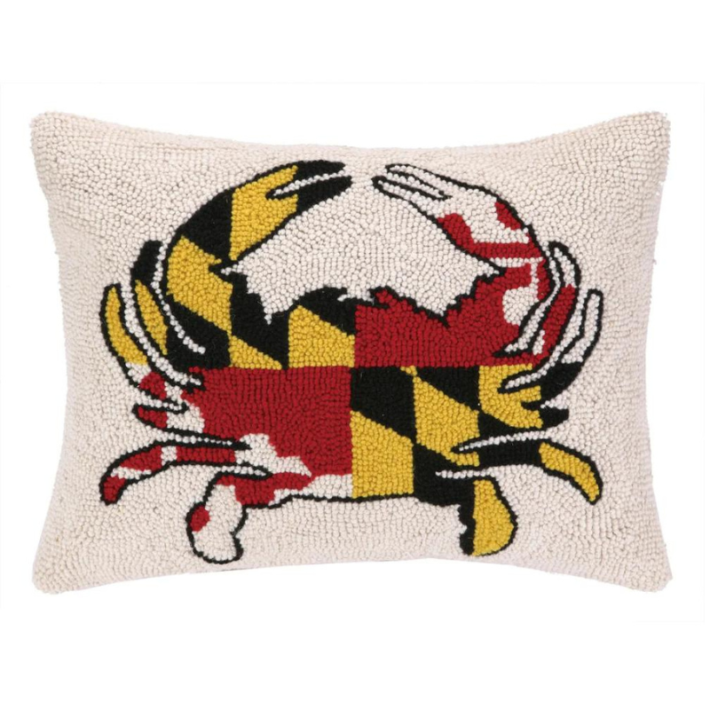 MD Flag Crab Pillow - Becket Hitch