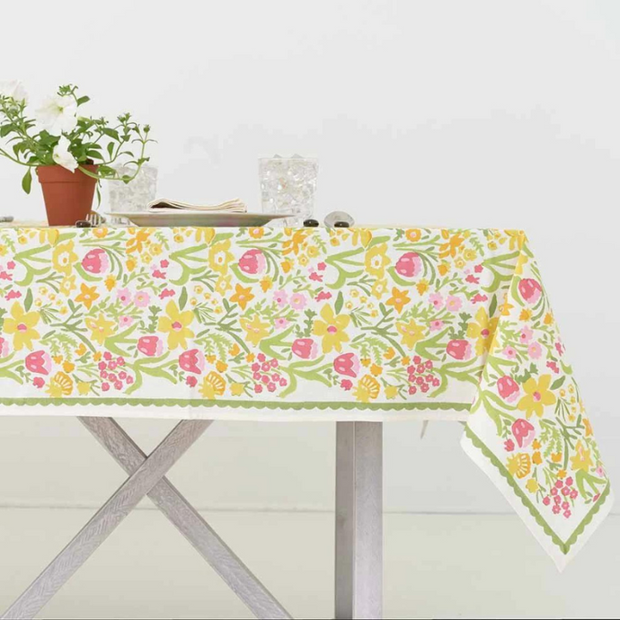 70s Flower Tablecloth 60x120 - Becket Hitch