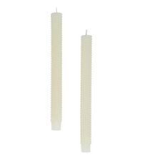 Load image into Gallery viewer, Cream Hobnail Taper Candles - becket hitch
