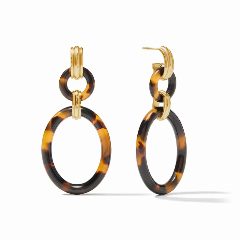 Madison Link Earring Tortoiseshell-Becket Hitch