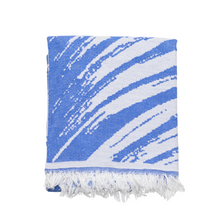 Load image into Gallery viewer, Palmera Navy Beach Towel - Becket Hitch

