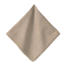 Load image into Gallery viewer, Berry Trim Flax Napkin
