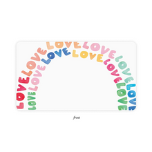 Load image into Gallery viewer, Love Rainbow Little Notes Front - Becket Hitch
