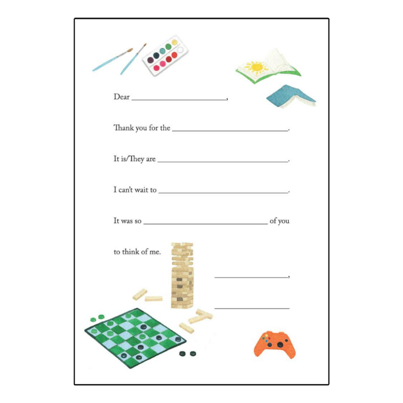 Thank You: Games Stationery Set