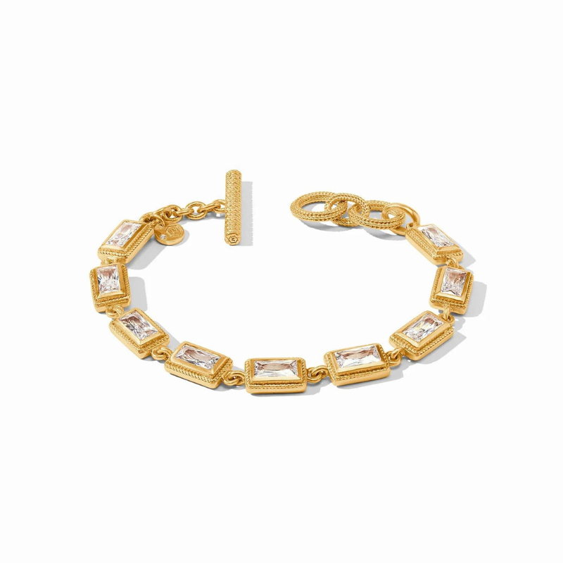 Baguette Tennis Bracelet Cubic Zirconia-Becket Hitch