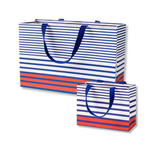 Load image into Gallery viewer, Breton Stripe Gift Bag - Becket Hitch
