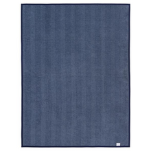 Load image into Gallery viewer, Harborview Herringbone Navy Blanket Original Front - Becket Hitch
