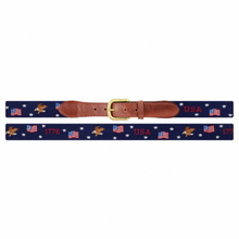 Load image into Gallery viewer, Americana Pattern Needlepoint Belt - Becket Hitch
