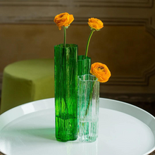 Load image into Gallery viewer, Flora Glass Green Vase-Becket Hitch
