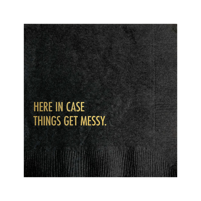 Get Messy Cocktail Napkin - Becket Hitch